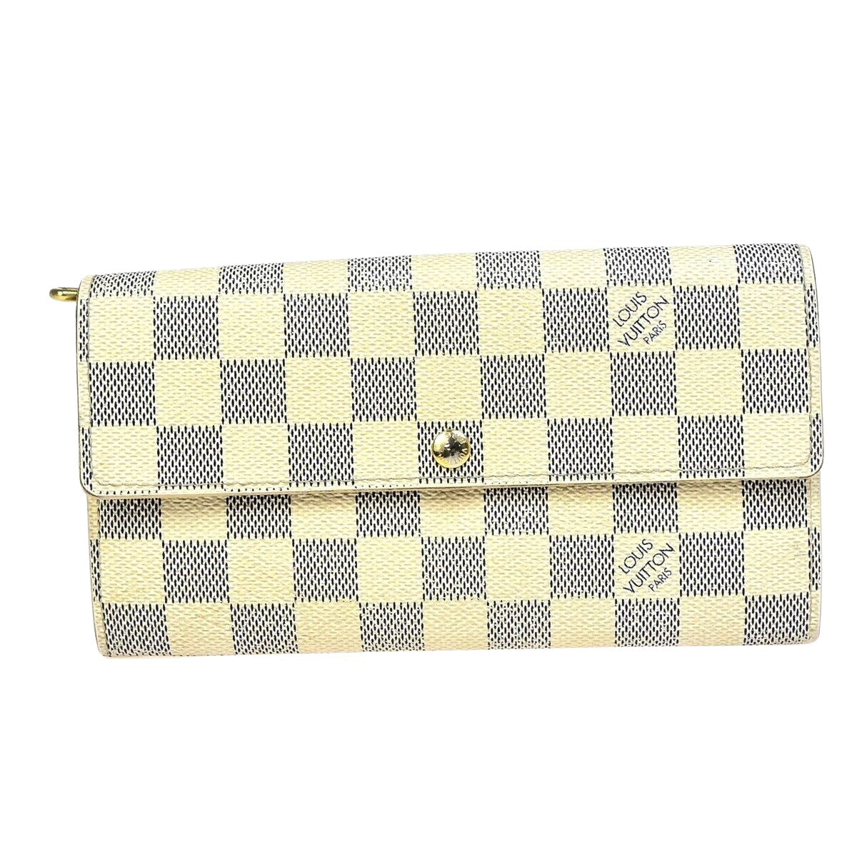 Louis Vuitton Portefeuille Sarah White White Gold Wallet 