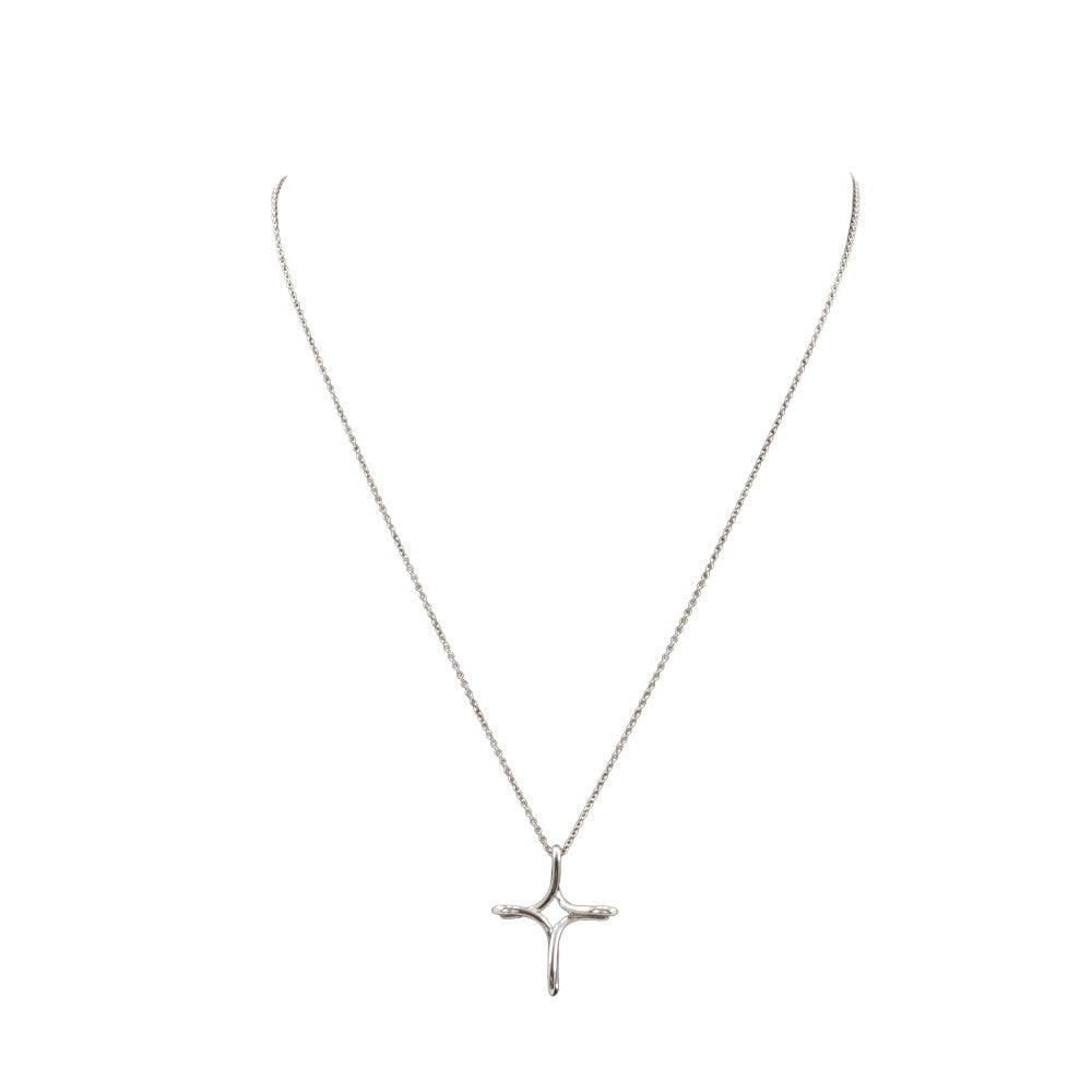 Tiffany & Co Croix Silver Silver Necklace 