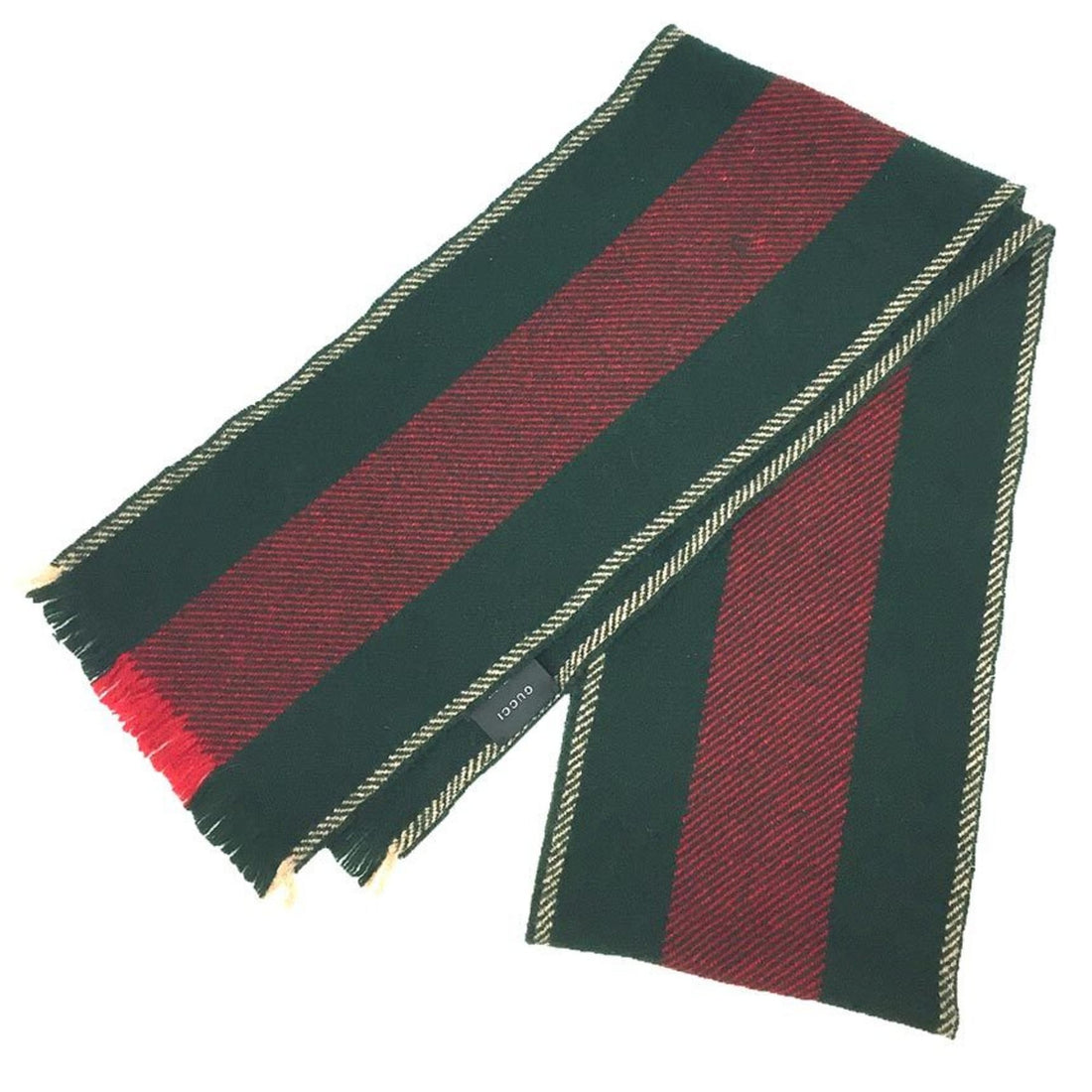 Gucci Sherry Green Wool Scarf 