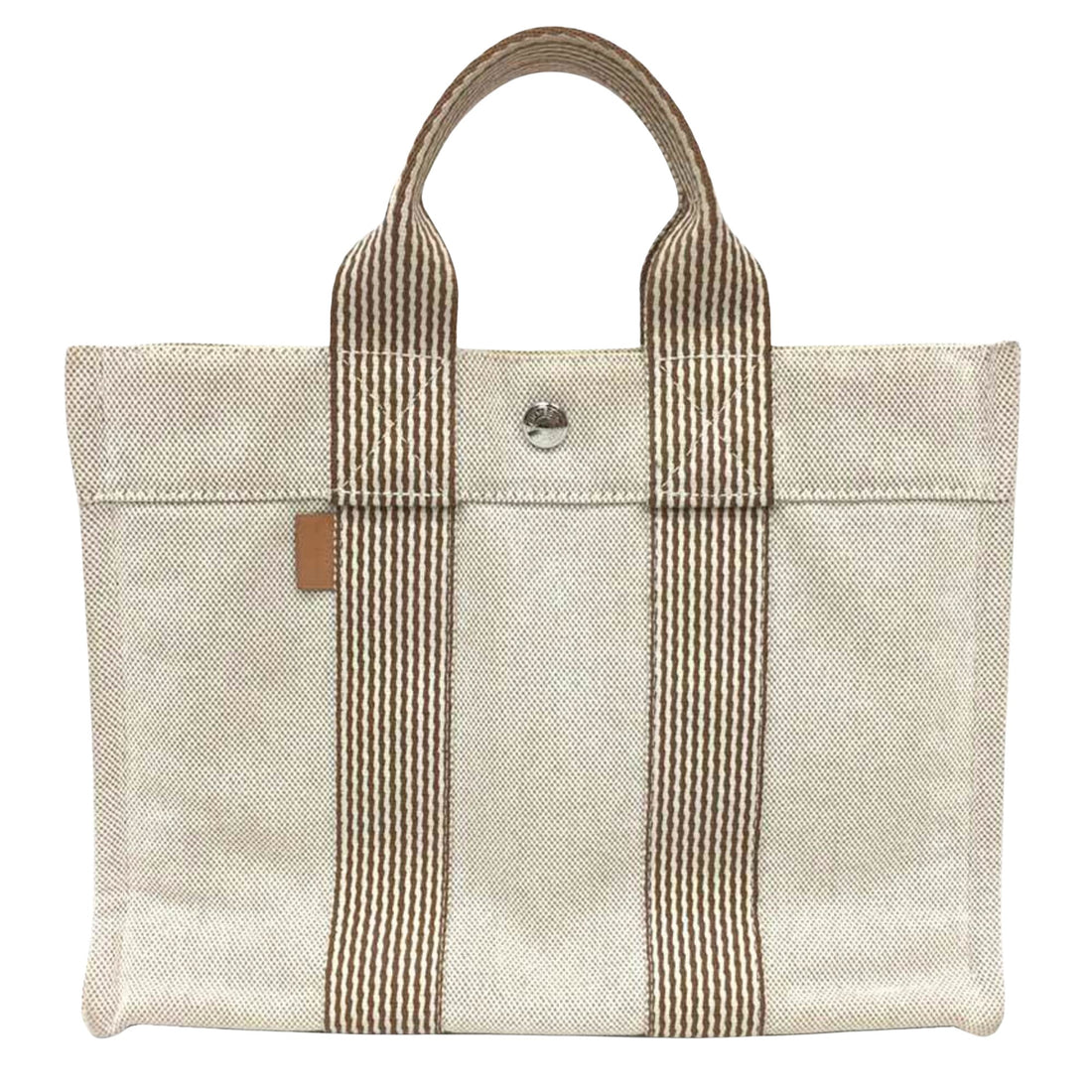 Hermès Fourre tout Beige Canvas Tote Bag