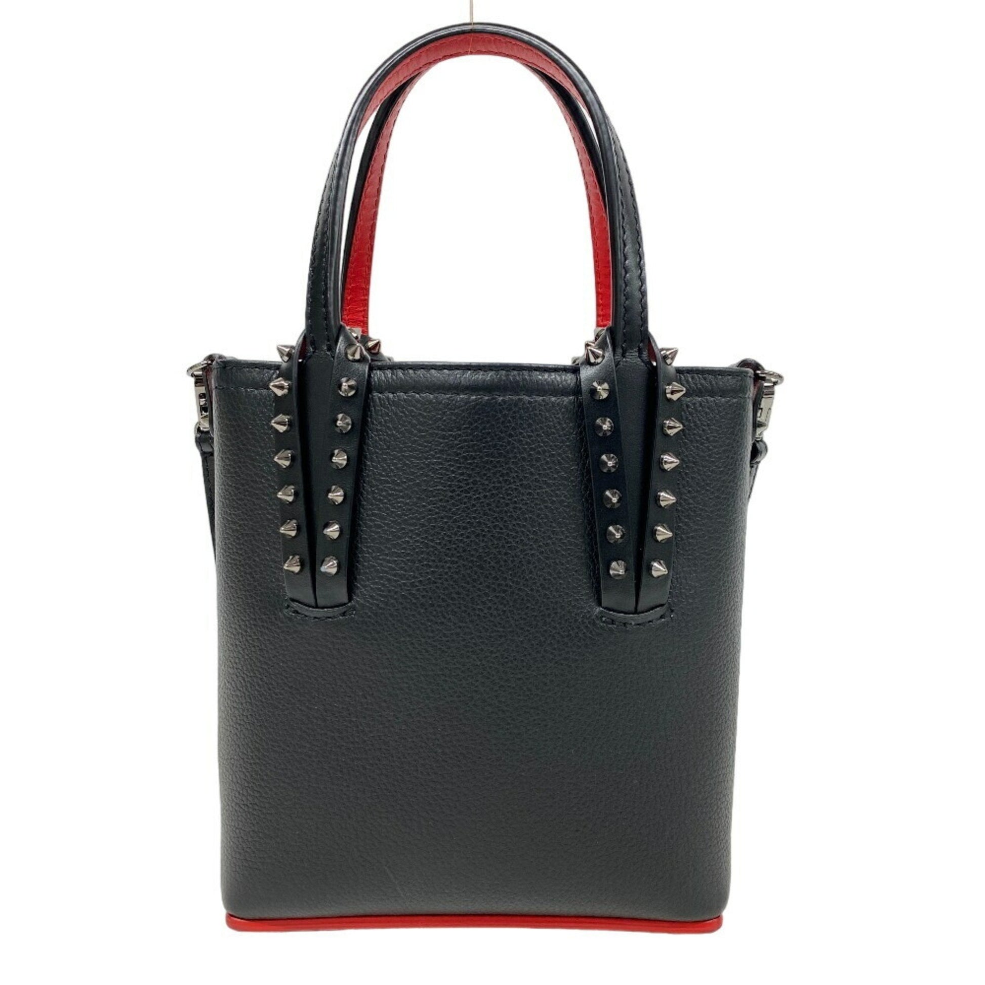 Christian Louboutin Cabata Black Leather Handbag 