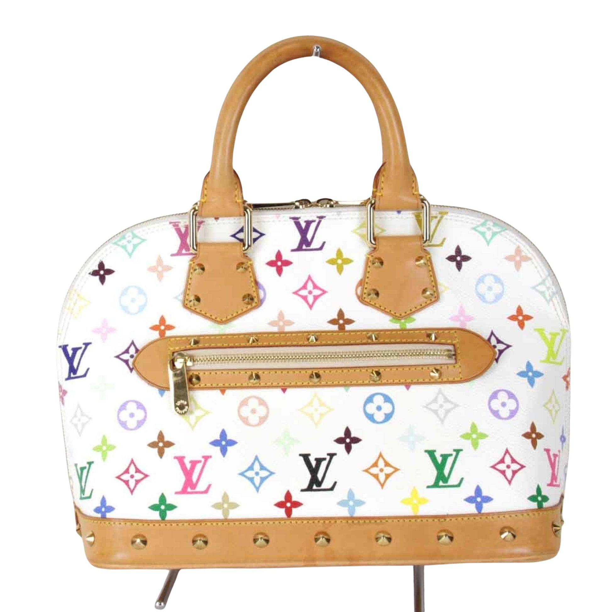 Louis Vuitton Alma Multicolour Canvas Handbag 