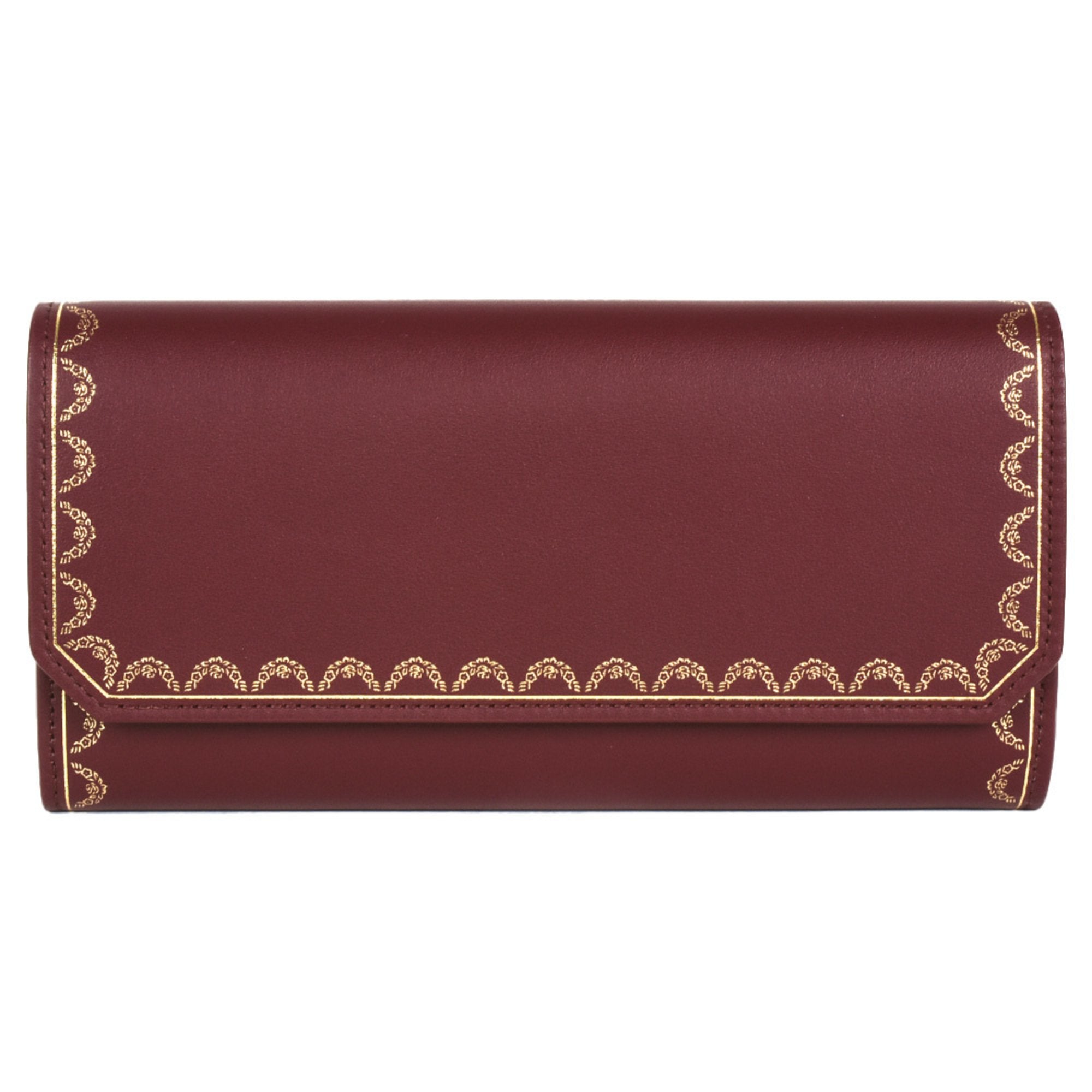 Cartier Guirlande Red Leather Wallet 