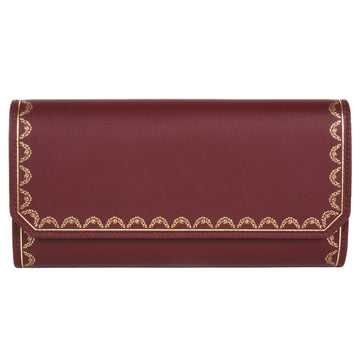 Cartier Guirlande Red Leather Wallet 