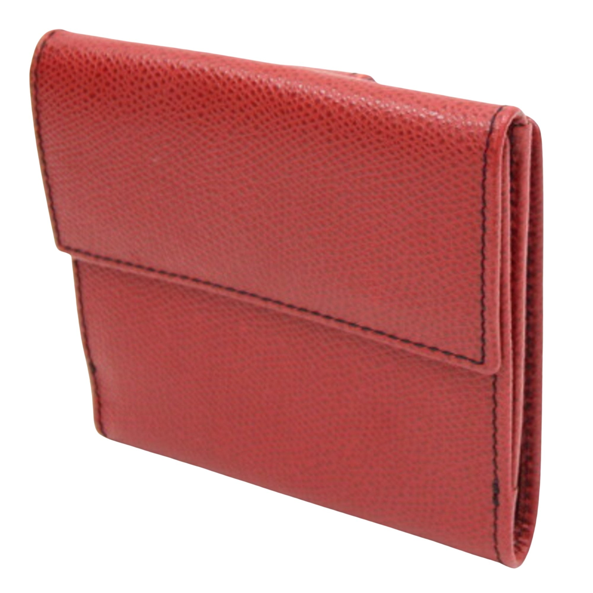 Céline compact Red Leather Wallet 