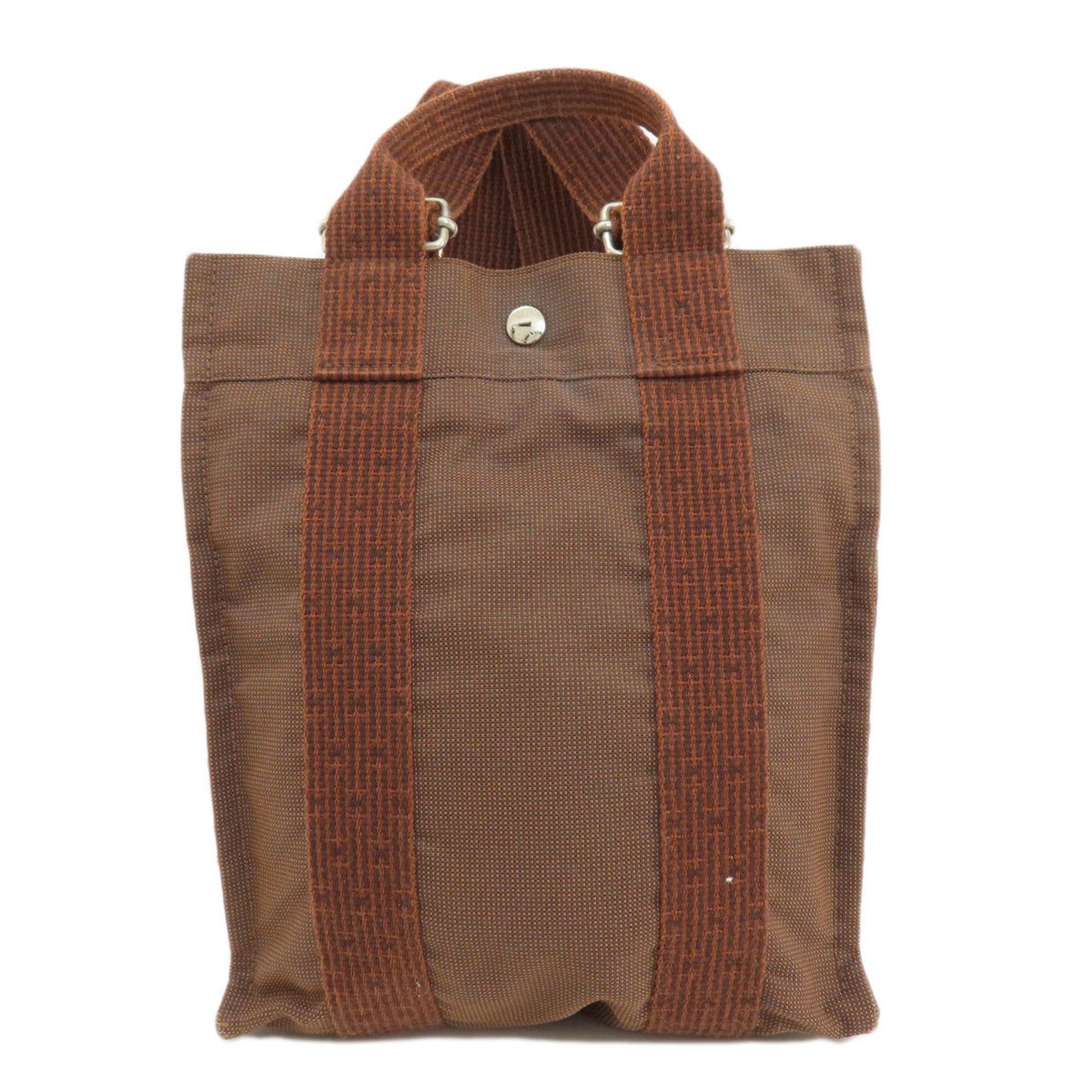 Hermès Herline Brown Canvas Backpack Bag