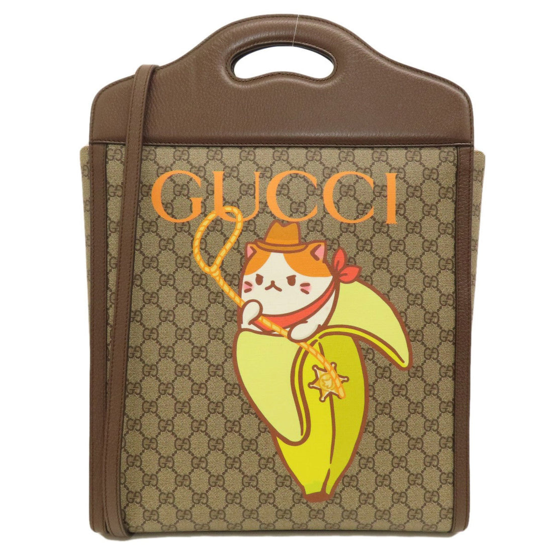 Gucci GG canvas Brown Canvas Handbag 