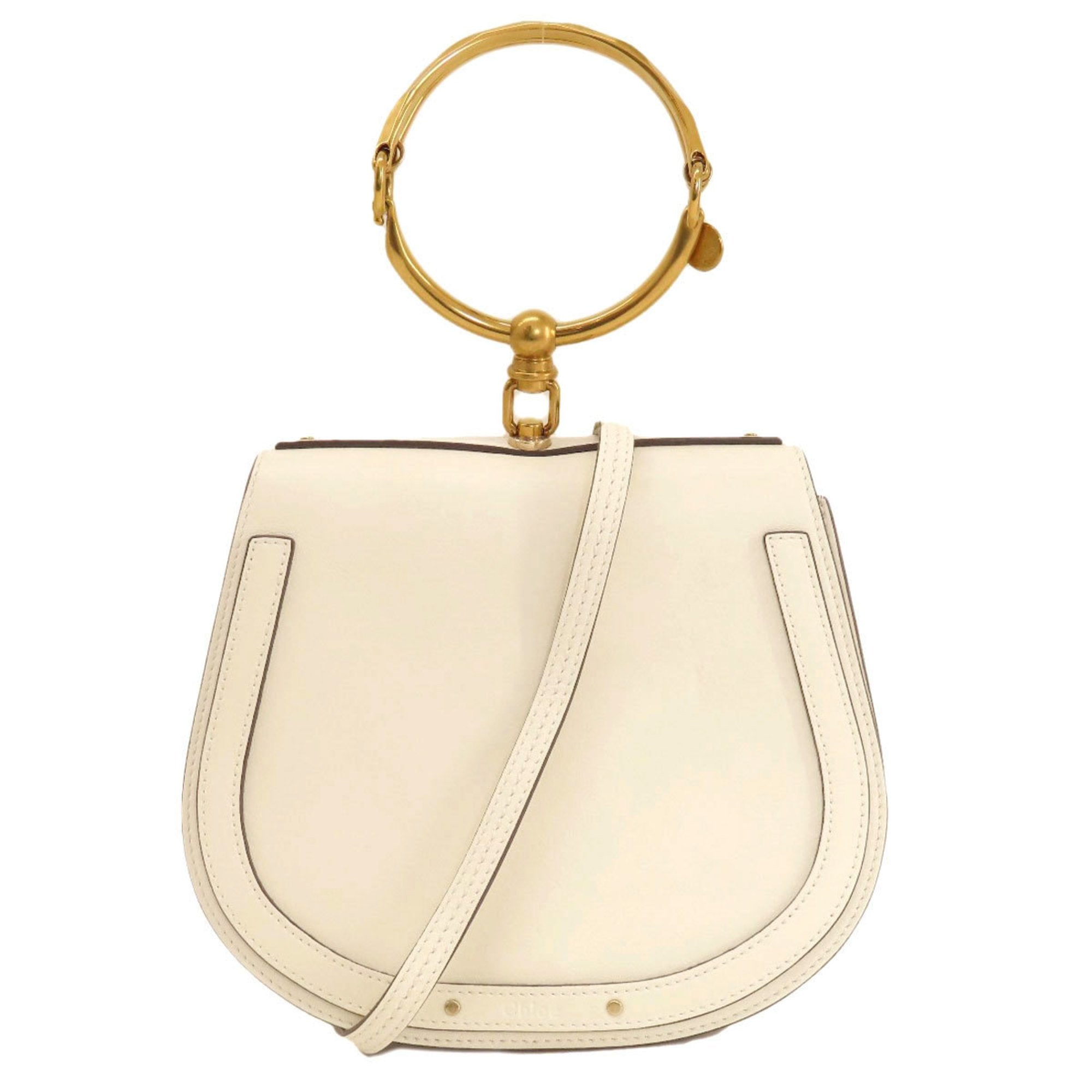 Chloé Bracelet Nile Beige Leather Handbag 