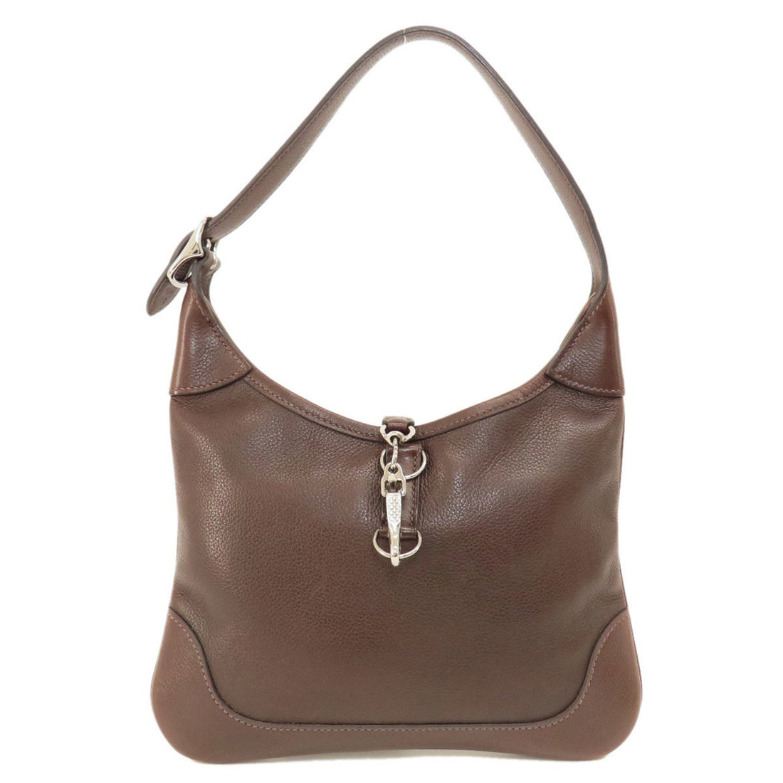 Hermès Trim Brown Leather Handbag 