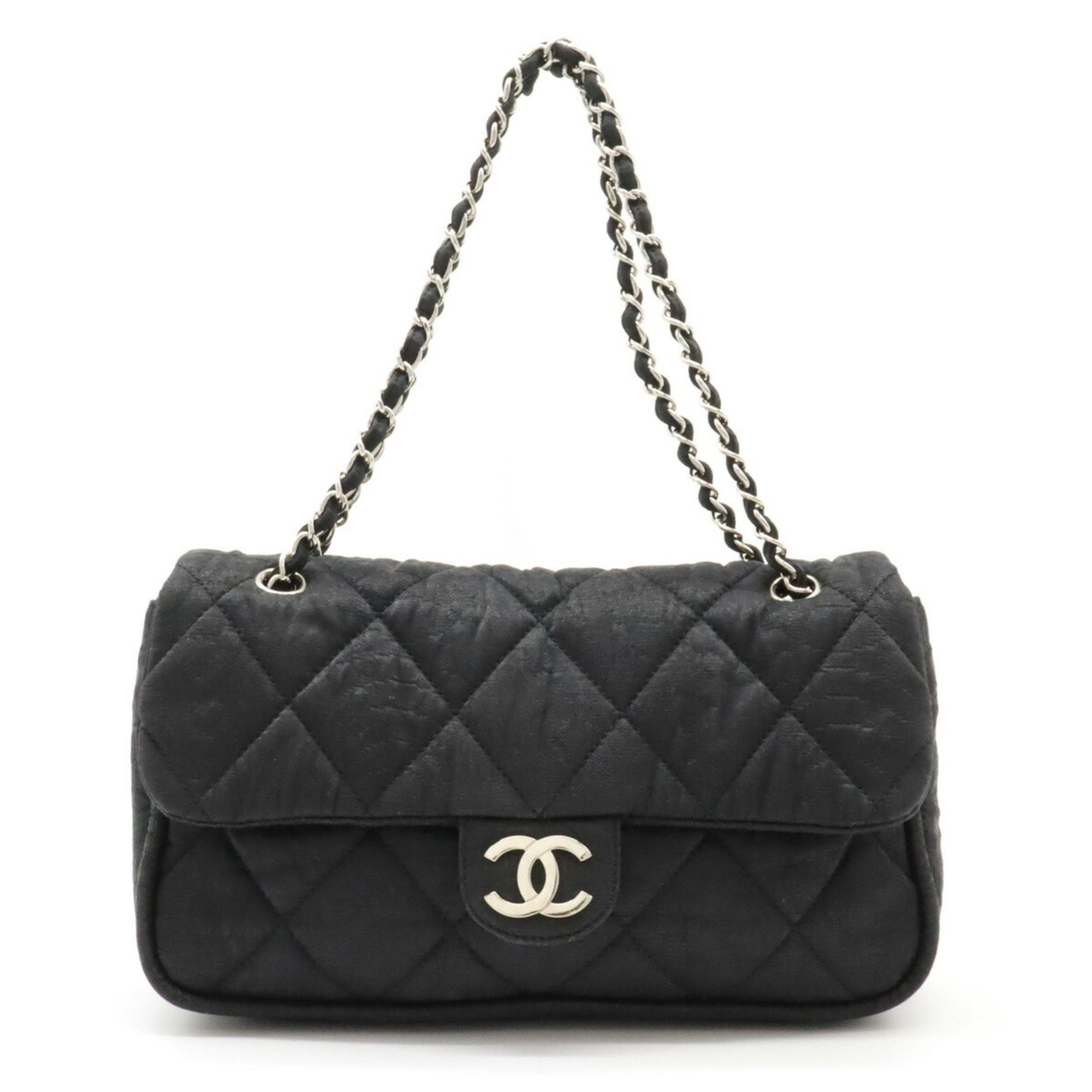 Chanel Coco Mark Black Synthetic Shoulder Bag