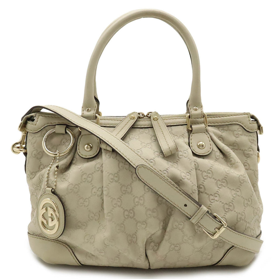 Gucci Sukey Beige Leather Tote Bag