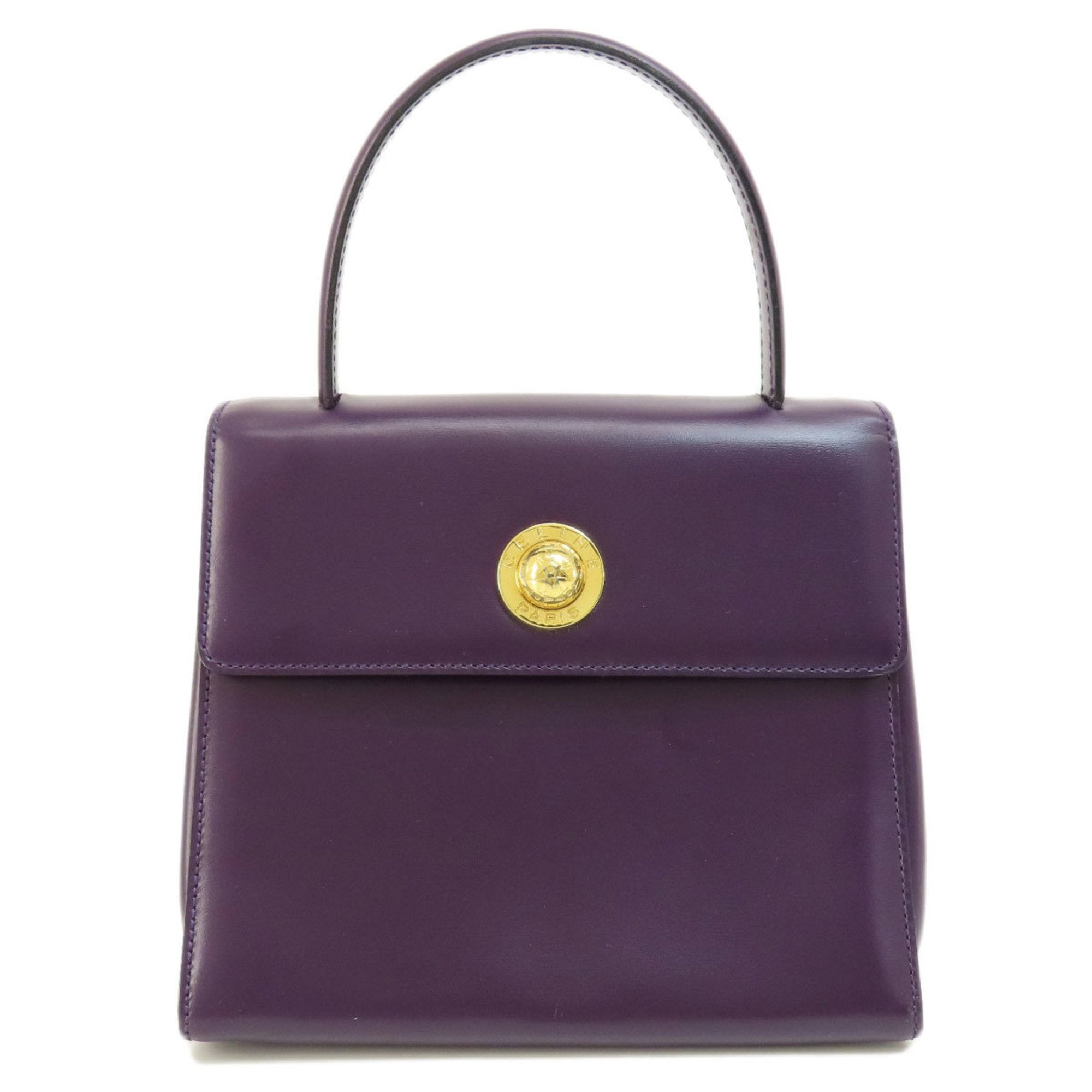 Céline Purple Leather Handbag 