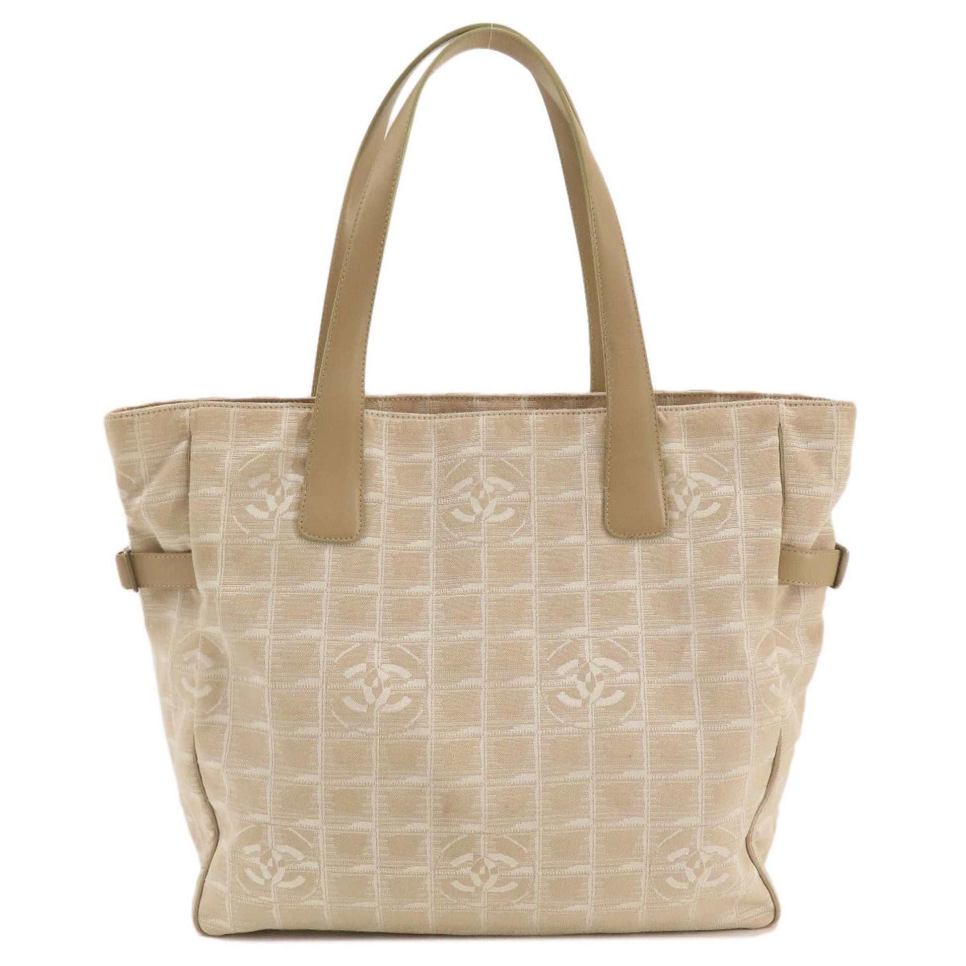 Chanel Travel line Beige Canvas Tote Bag