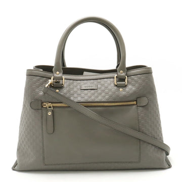 Gucci Guccissima Grey Leather Tote Bag