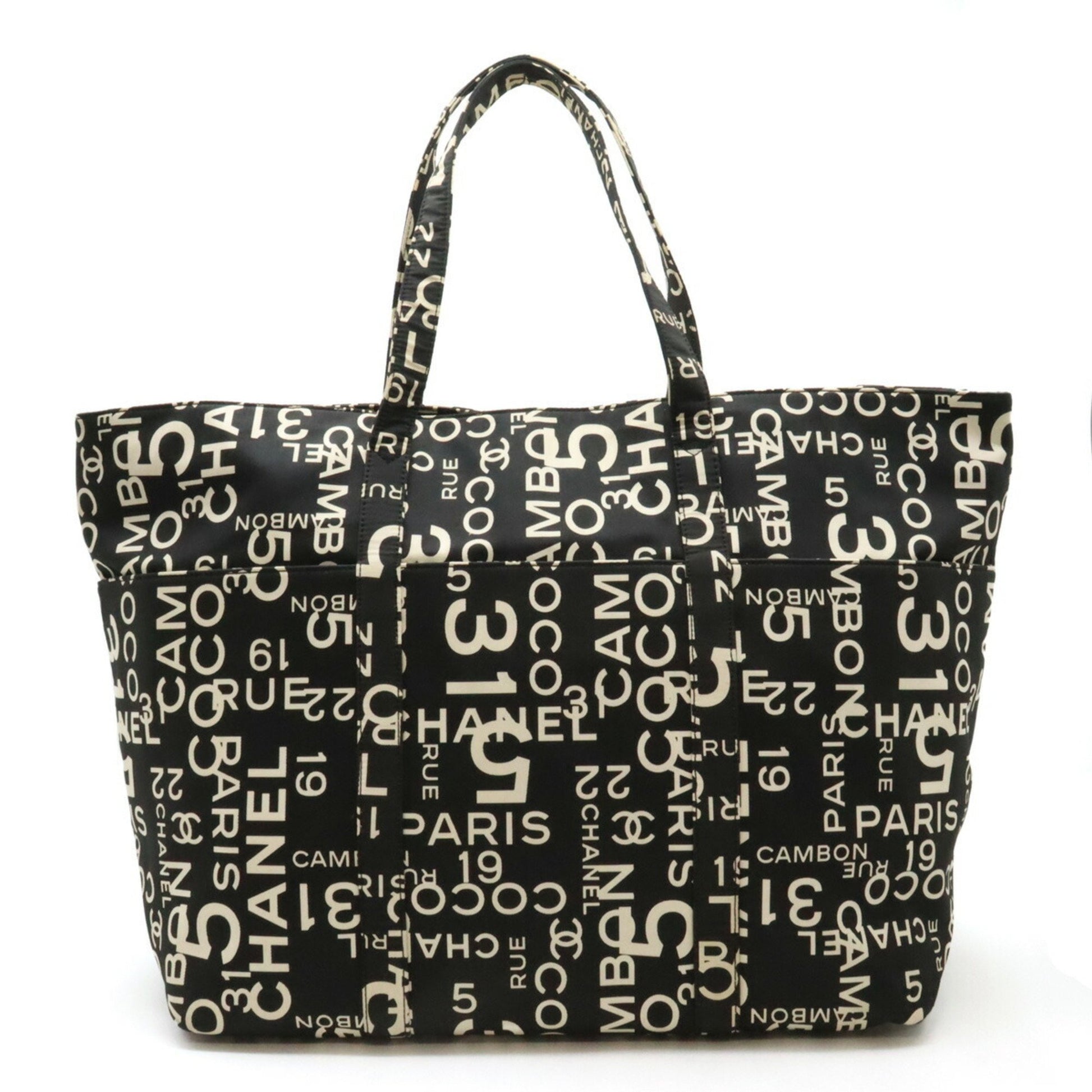 Chanel By sea Black Canvas Tote Bag