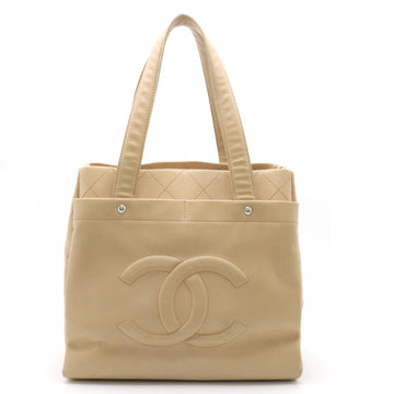 Chanel Coco Mark Beige Leather Shoulder Bag