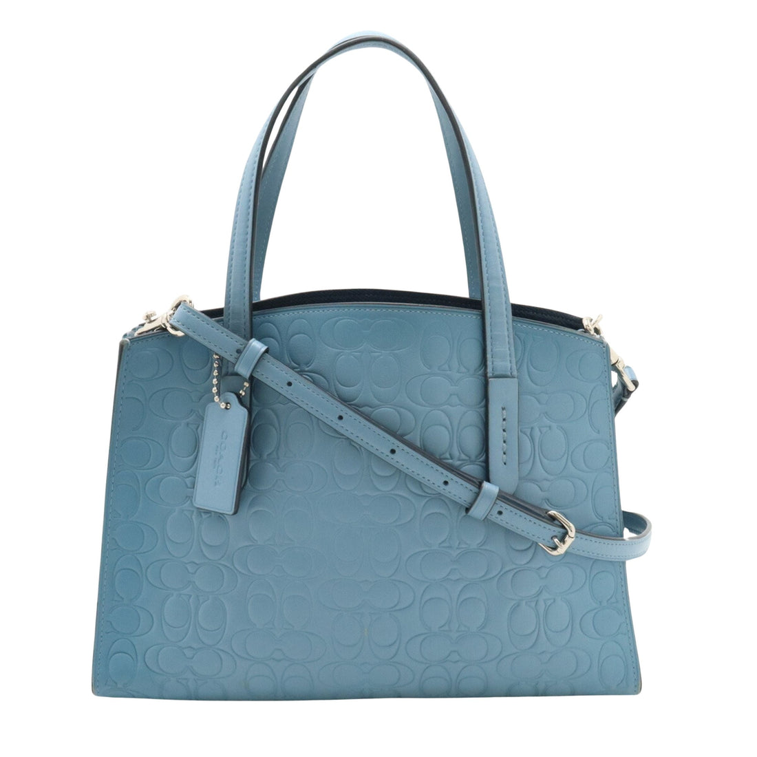 Coach caryall Blue Leather Shoulder Bag