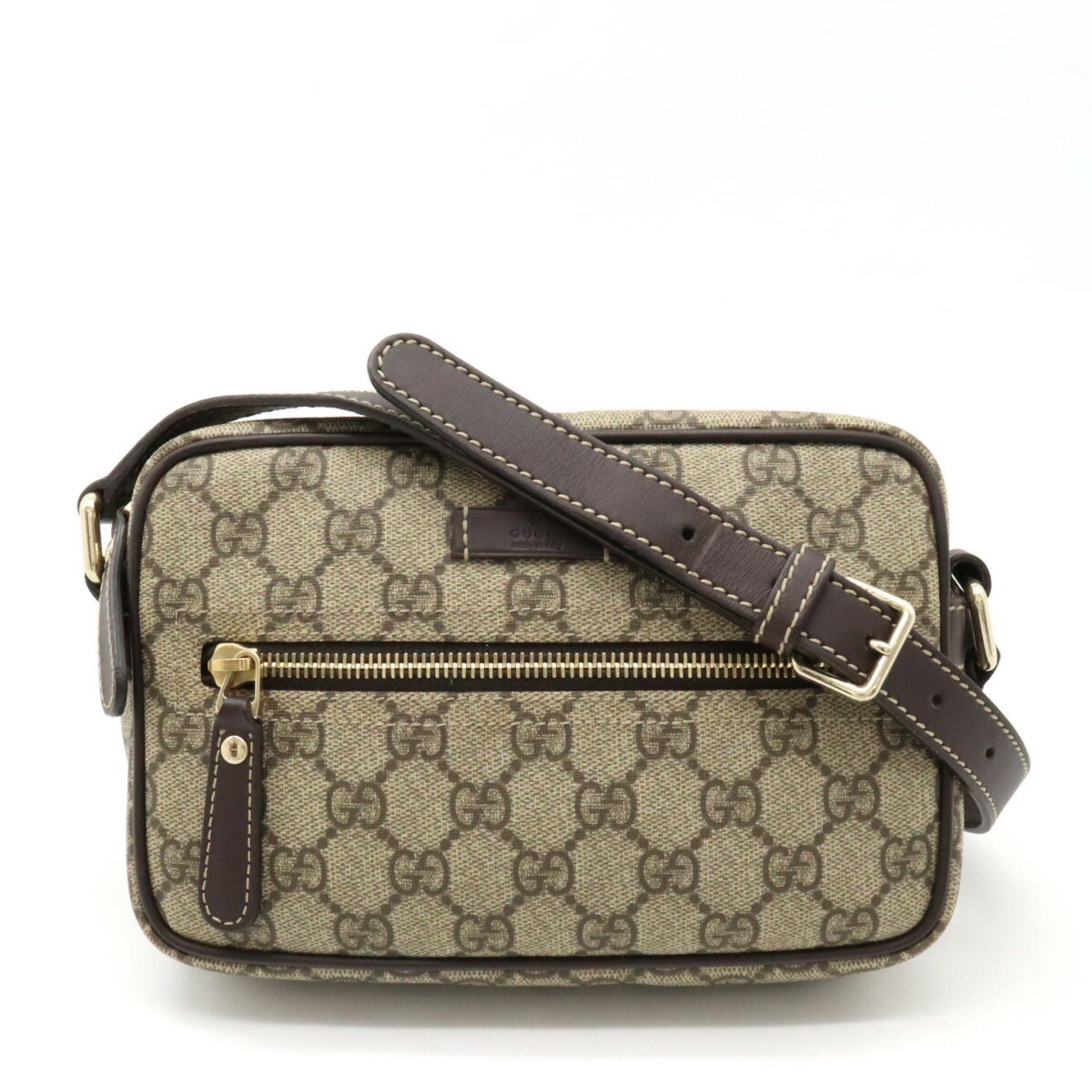 Gucci GG plus Beige Canvas Shoulder Bag