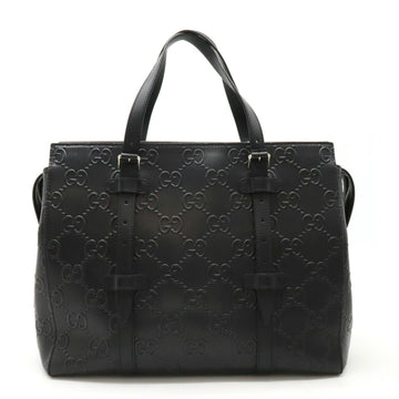 Gucci Guccissima Black Leather Shoulder Bag