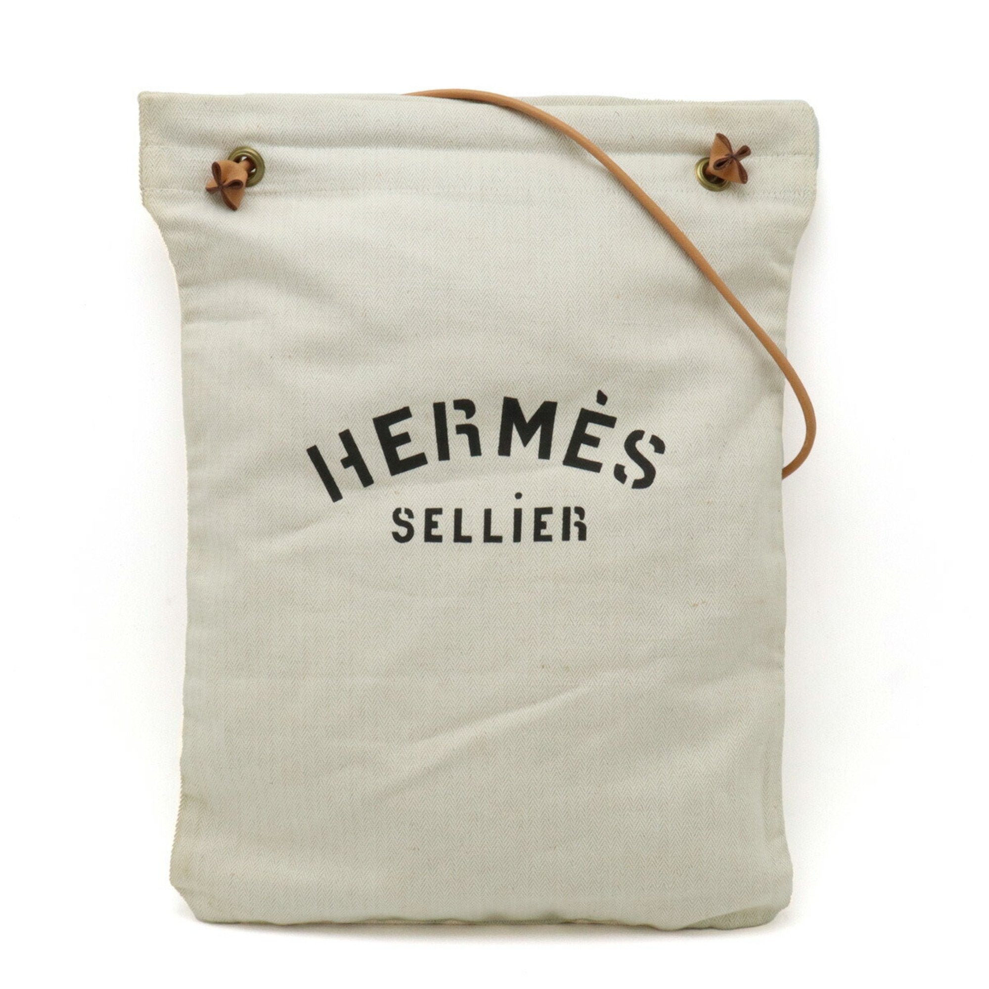 Hermès Aline Camel Canvas Shoulder Bag