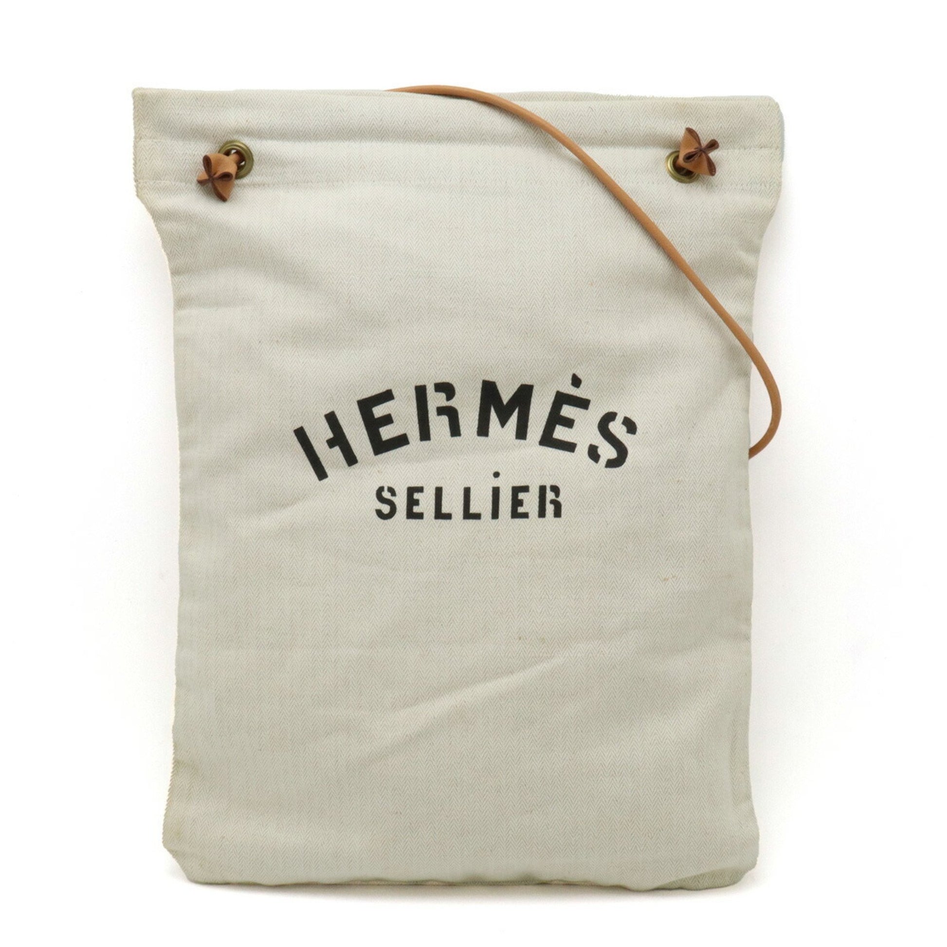 Hermès Aline Camel Canvas Shoulder Bag