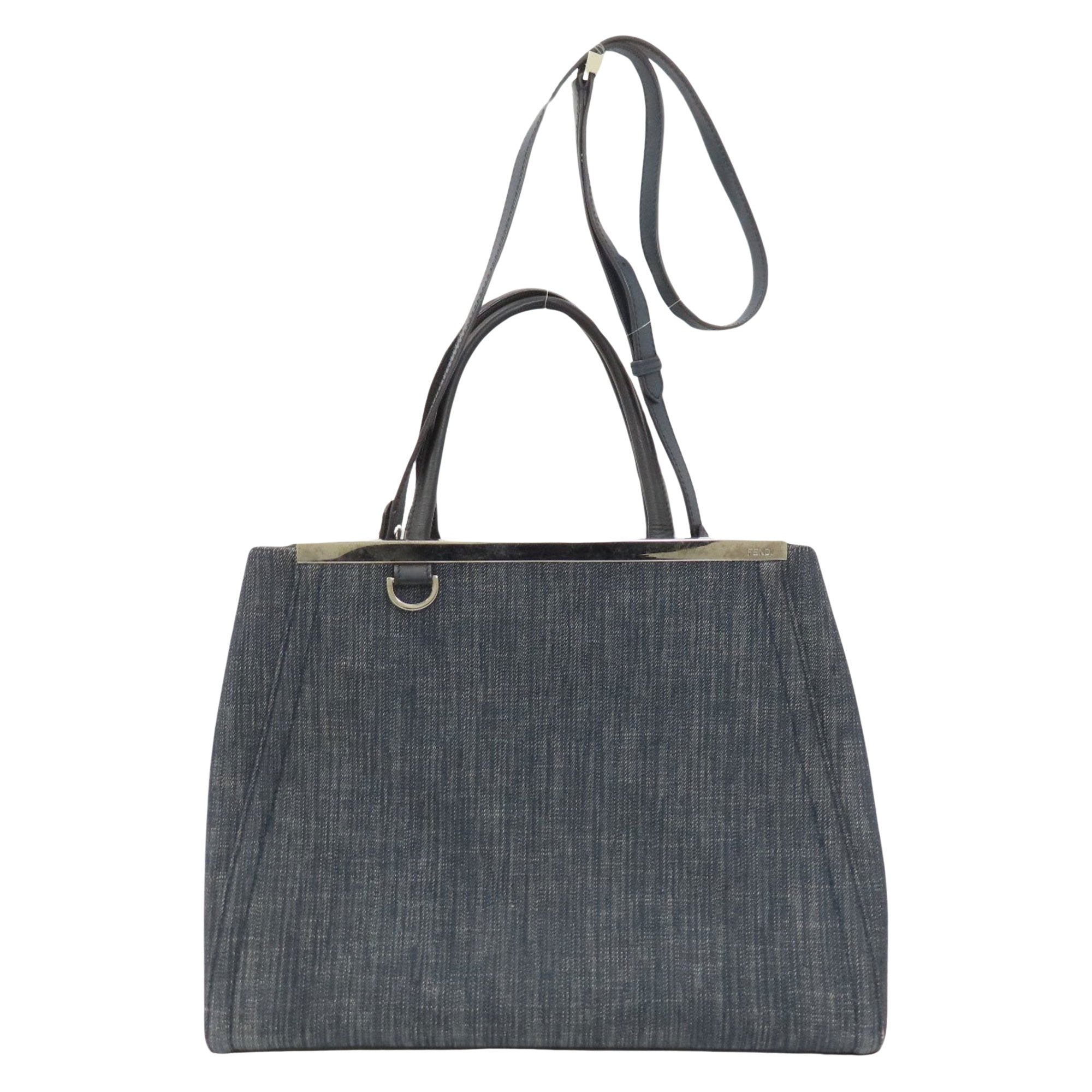 Fendi 2Jours Navy Denim - Jeans Tote Bag