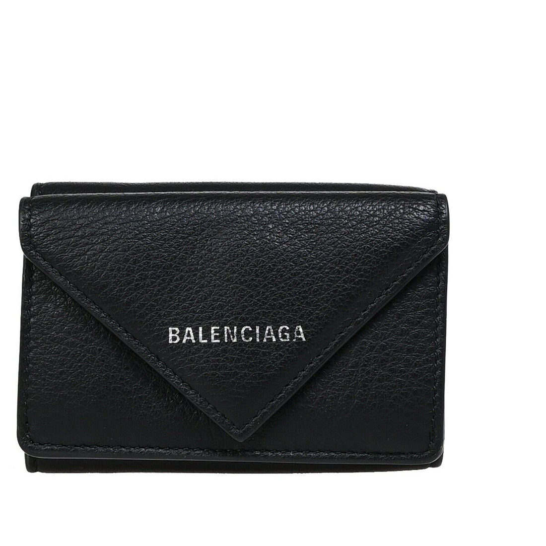 Balenciaga Envelop Black Leather Wallet 