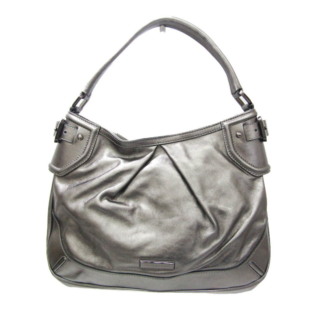 Burberry - Grey Leather Tote Bag