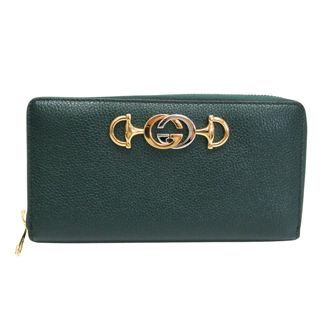 Gucci Zumi Green Leather Wallet 