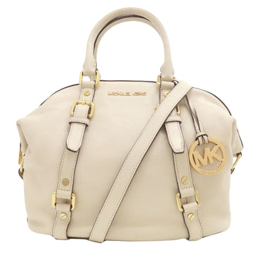 Michael Kors Bedford Beige Leather Handbag 