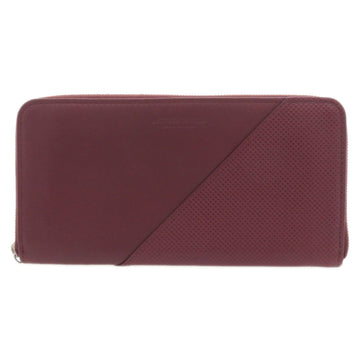 Bottega Veneta Veneta Burgundy Pony-Style Calfskin Wallet 