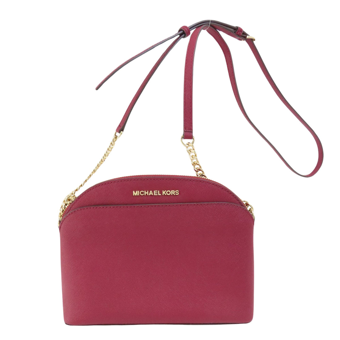 Michael Kors Emmy Burgundy Leather Shopper Bag