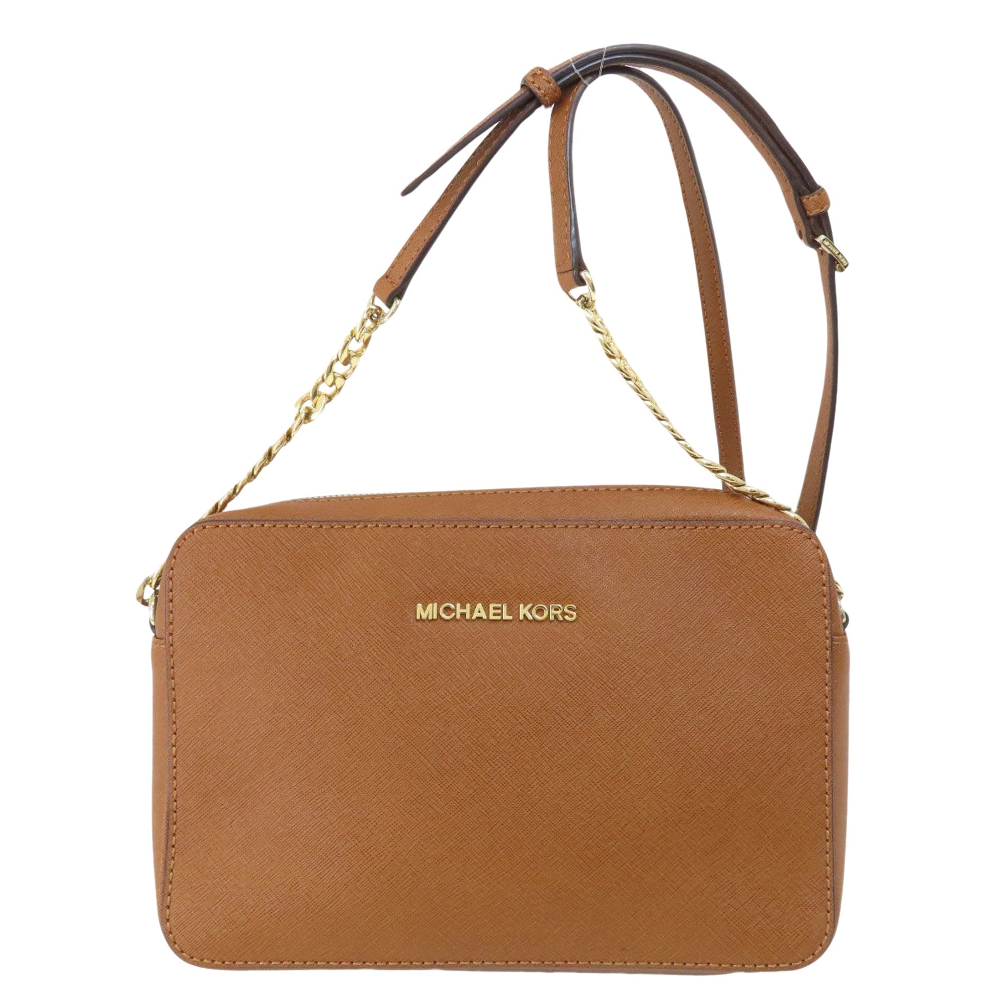 Michael Kors Jet set Brown Leather Shoulder Bag