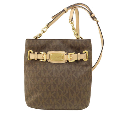 Michael Kors Signature Brown Canvas Shoulder Bag