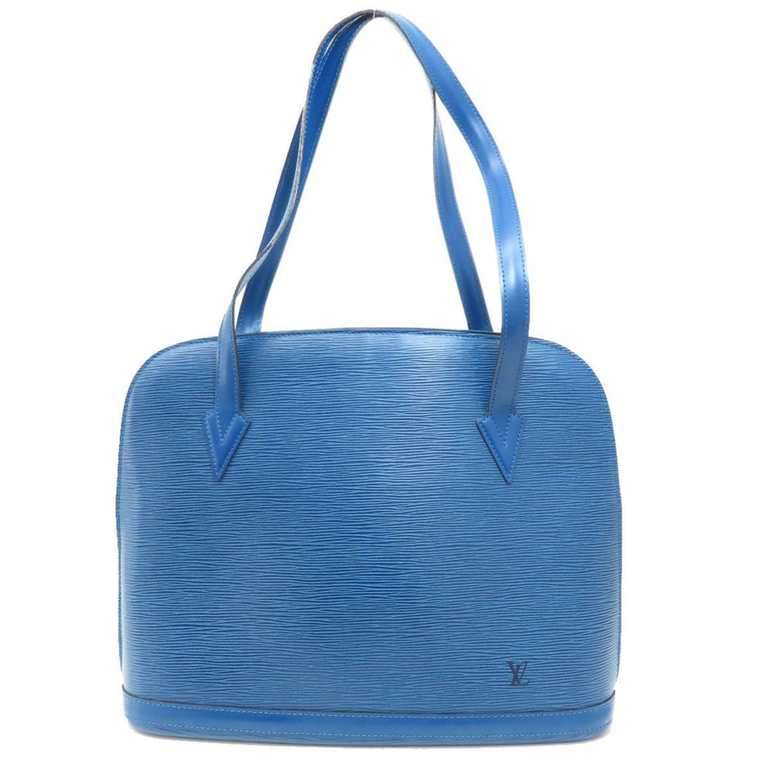 Louis Vuitton Lussac Blue Leather Shoulder Bag