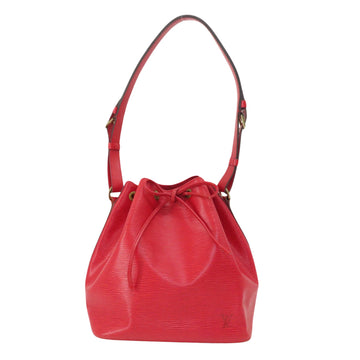 Louis Vuitton Petit Noé Red Leather Shoulder Bag