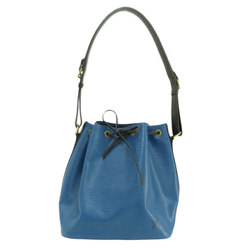 Louis Vuitton Petit Noé Blue Leather Shoulder Bag