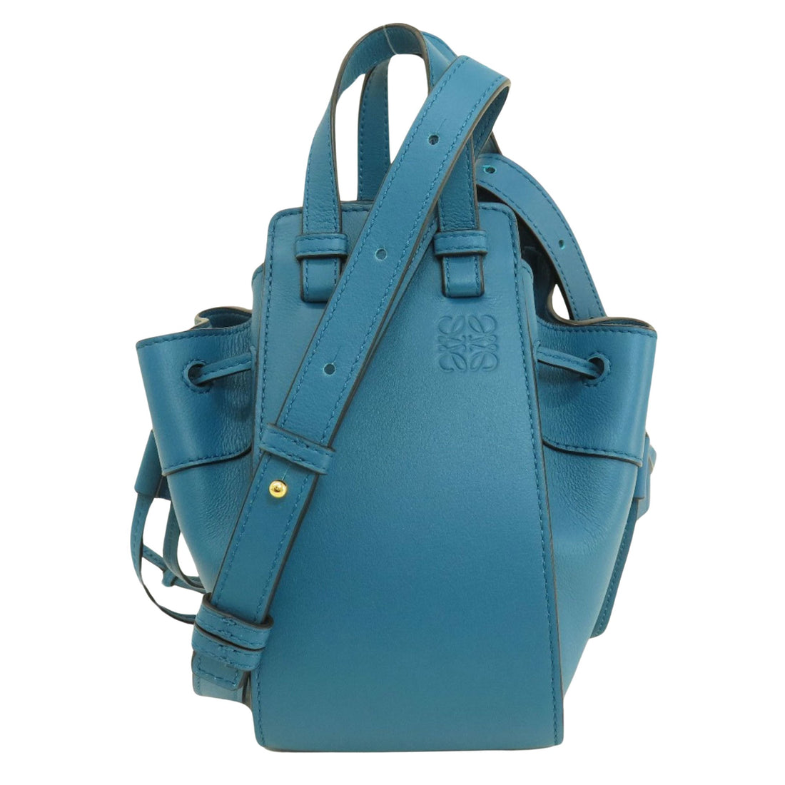 Loewe Hammock Blue Pony-Style Calfskin Handbag 