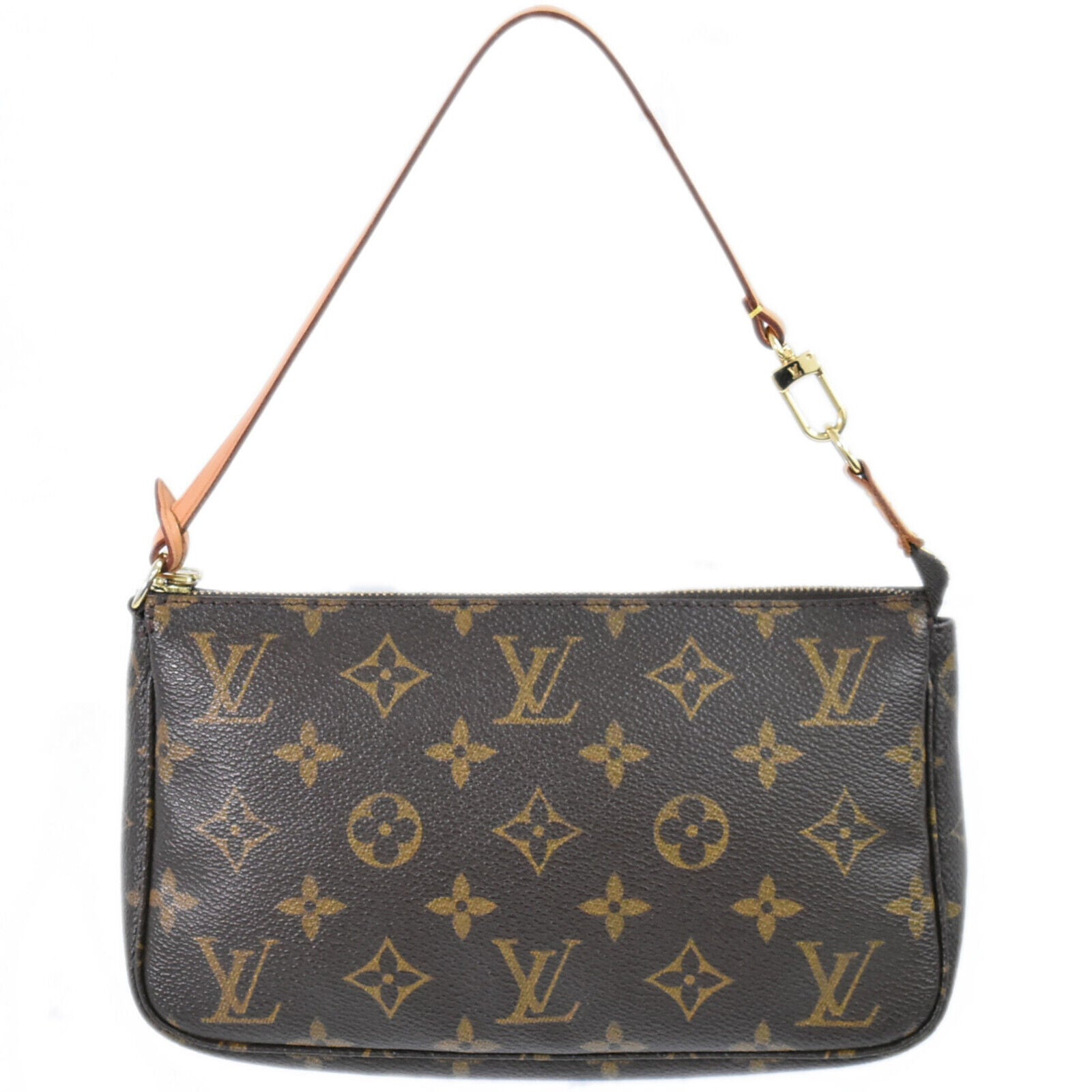 Louis Vuitton Pochette Accessoire Brown Canvas Clutch Bag