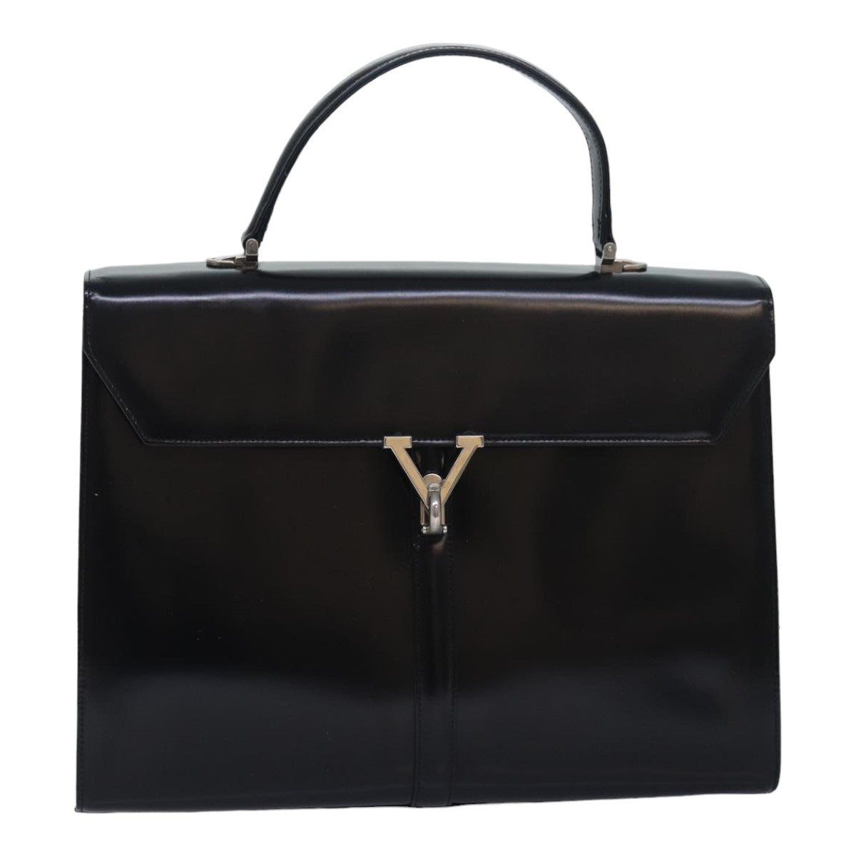 Valentino Garavani V logo Black Leather Handbag 