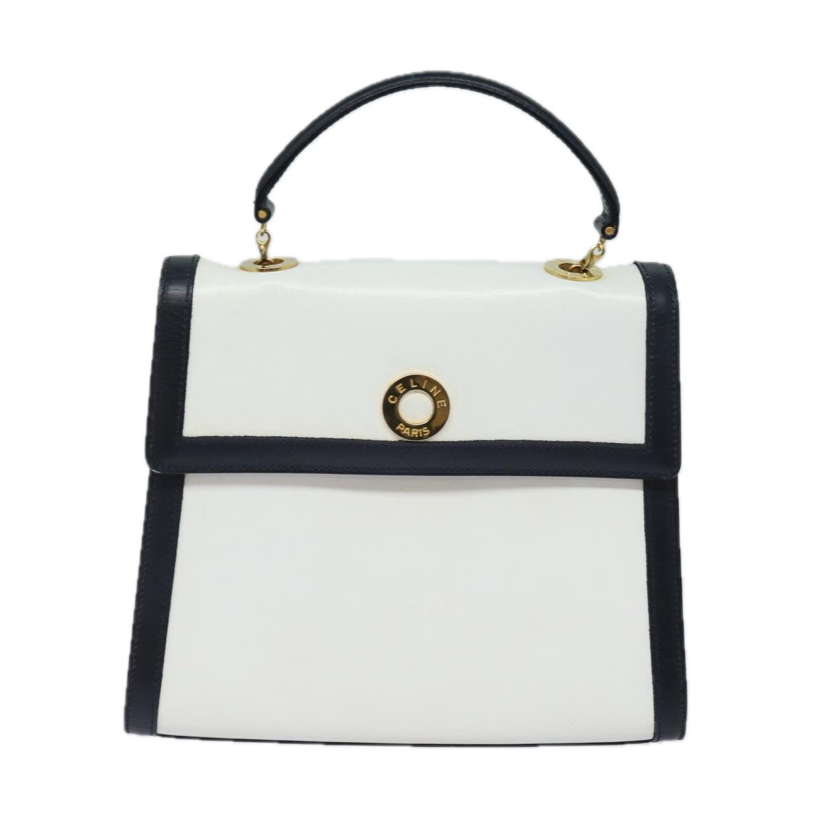 Céline White Leather Handbag 