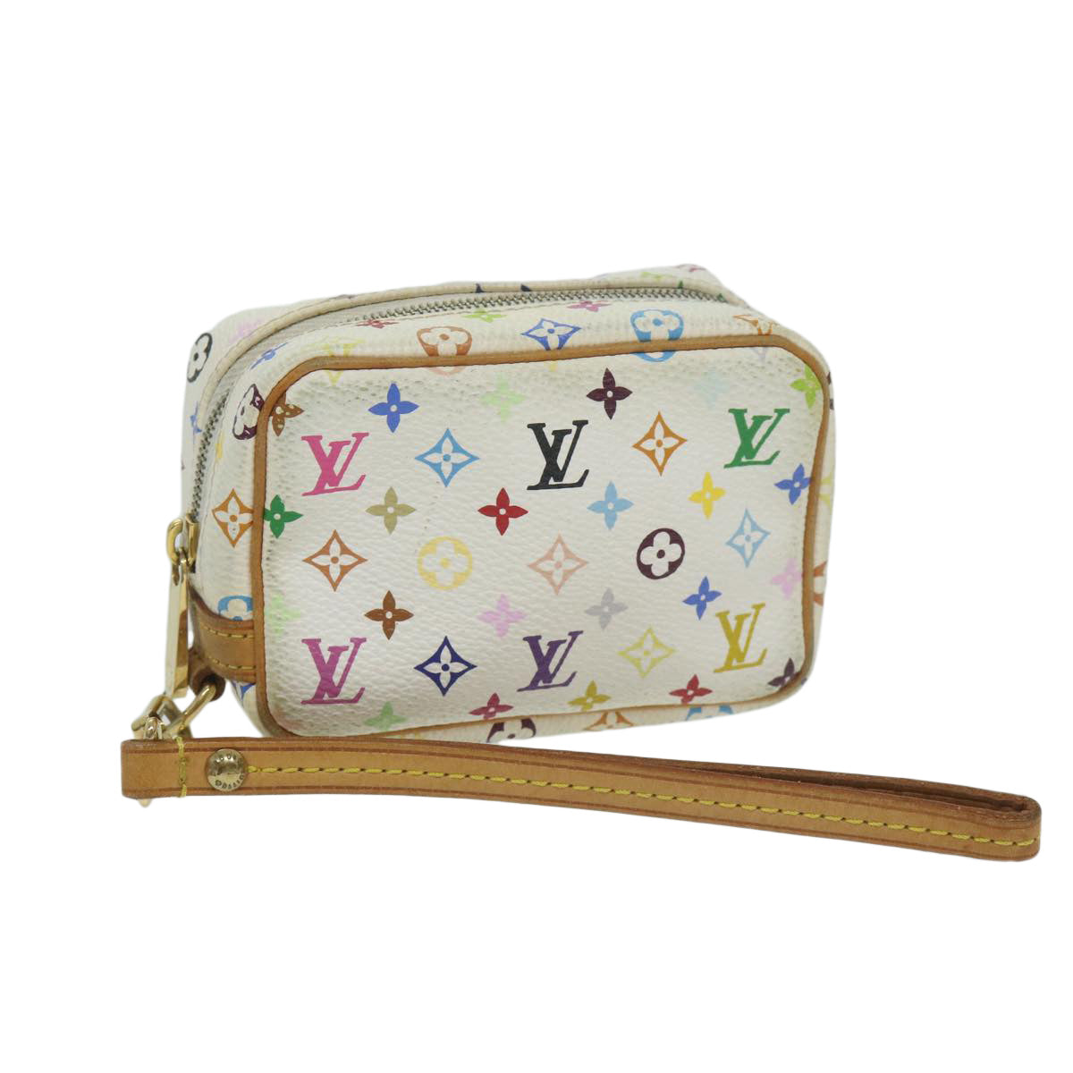 Louis Vuitton Pochette wapity White Canvas Clutch Bag