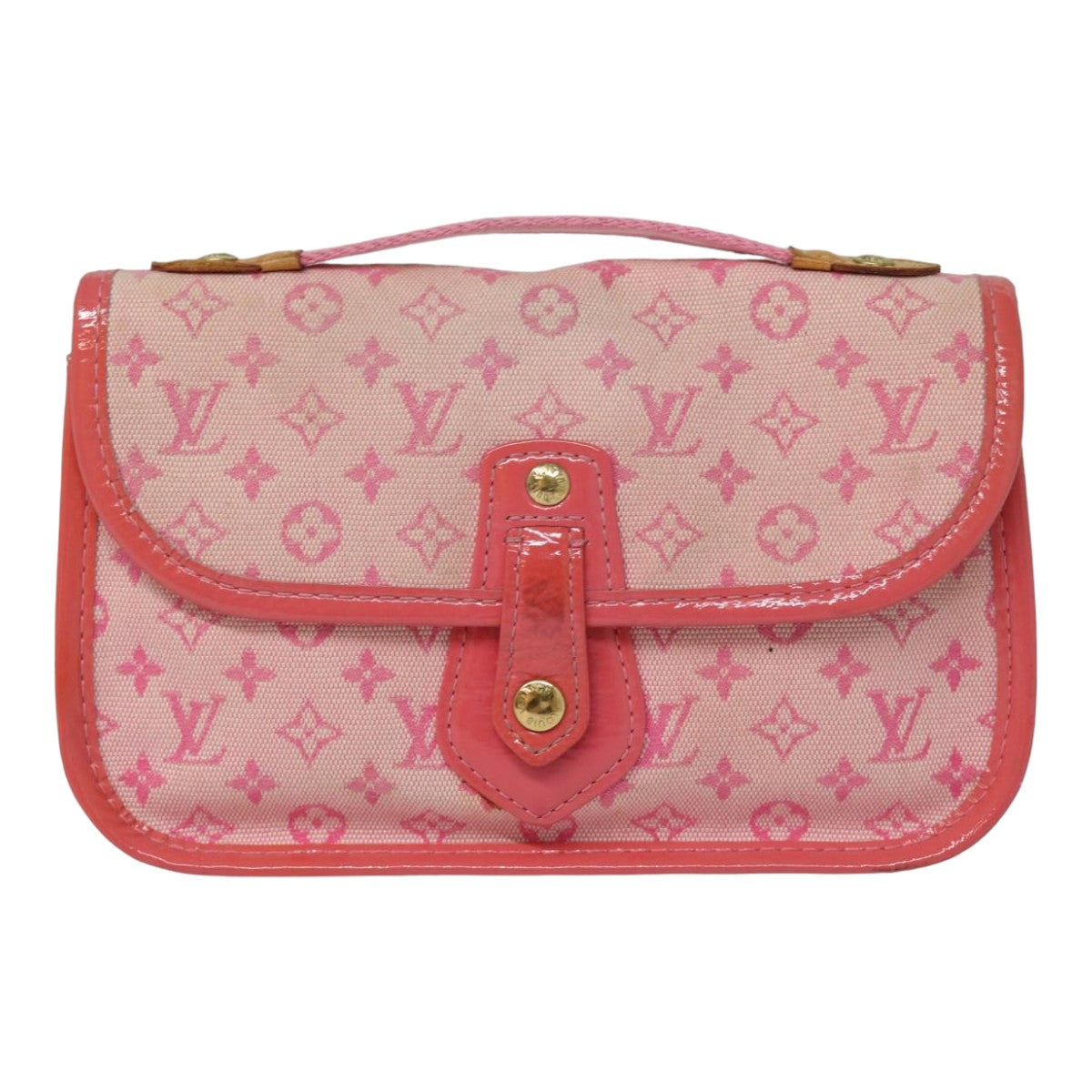 Louis Vuitton Mary kate Pink Canvas Clutch Bag