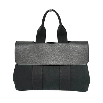 Hermès Valparaiso Black Canvas Handbag 