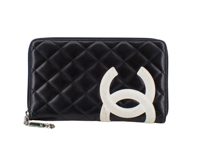 Chanel Black Leather Wallet Bag