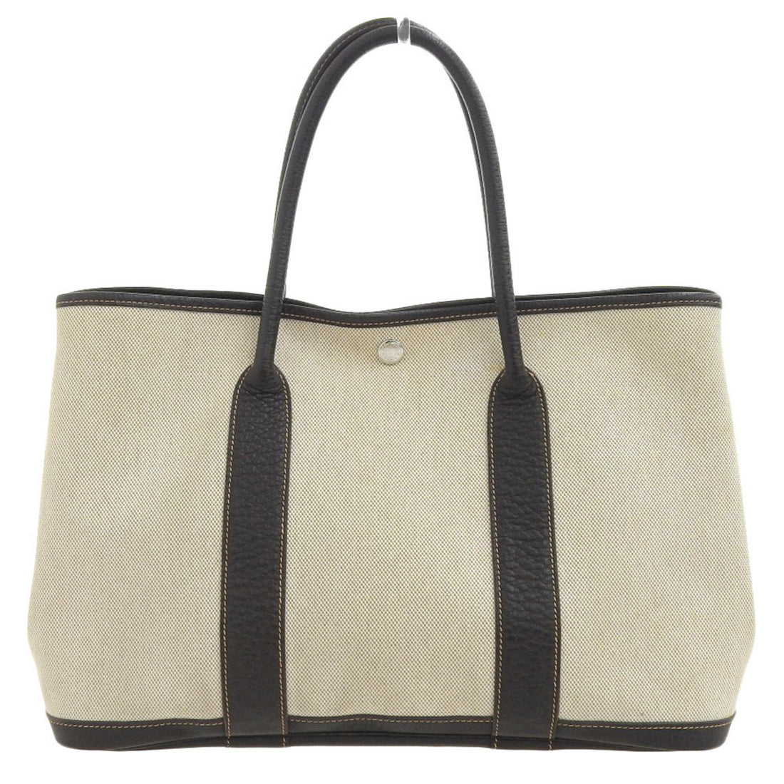 Hermès Garden Party Beige Canvas Tote Bag