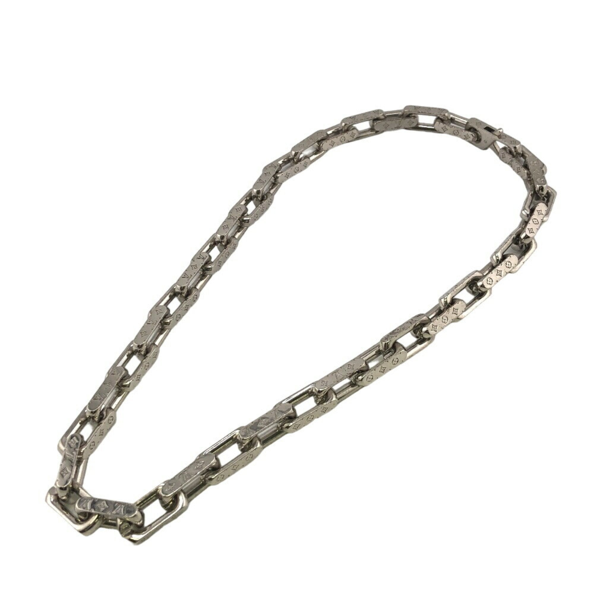 Louis Vuitton MONOGRAM CHAIN Silver Silver Necklace 