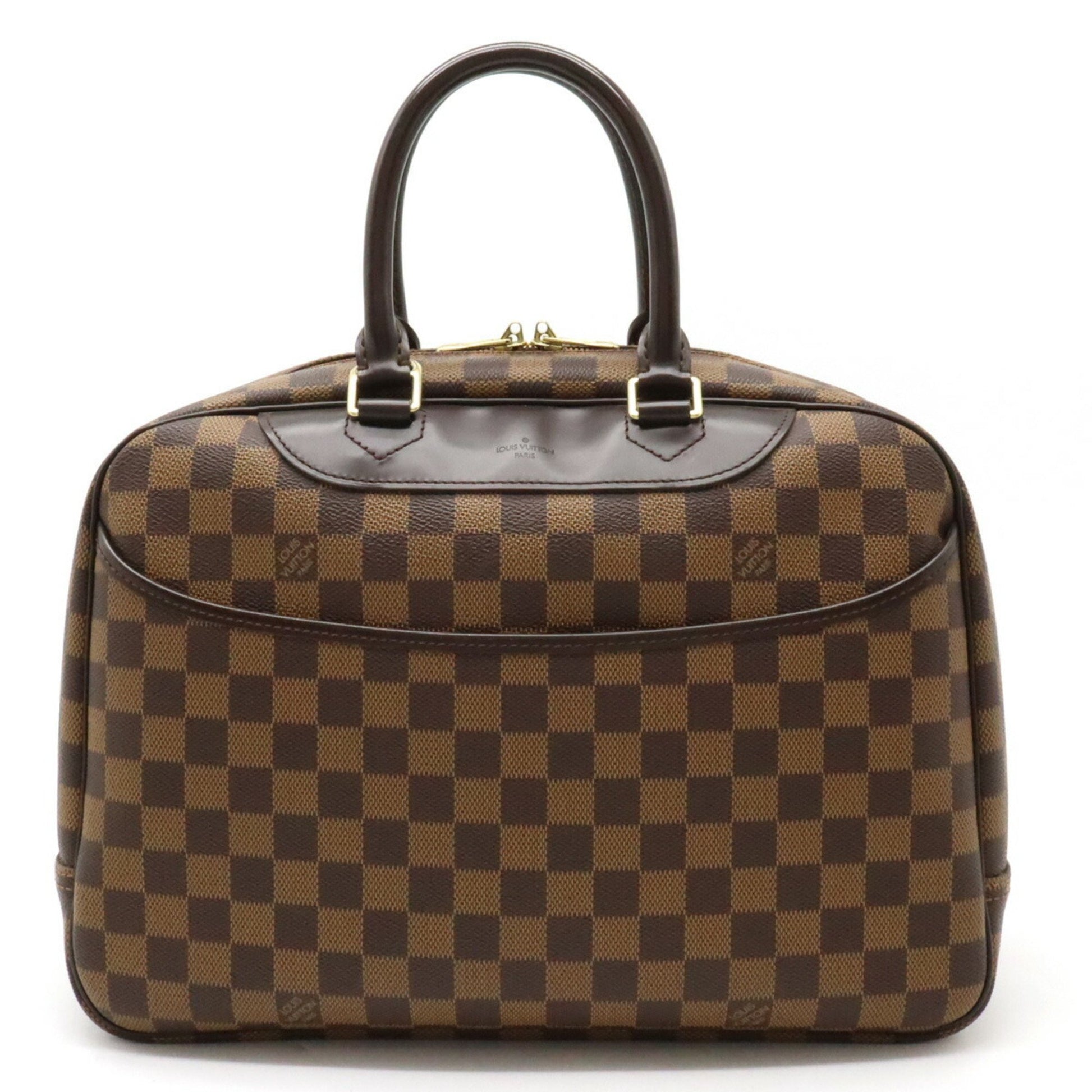 Louis Vuitton Deauville Brown Canvas Tote Bag