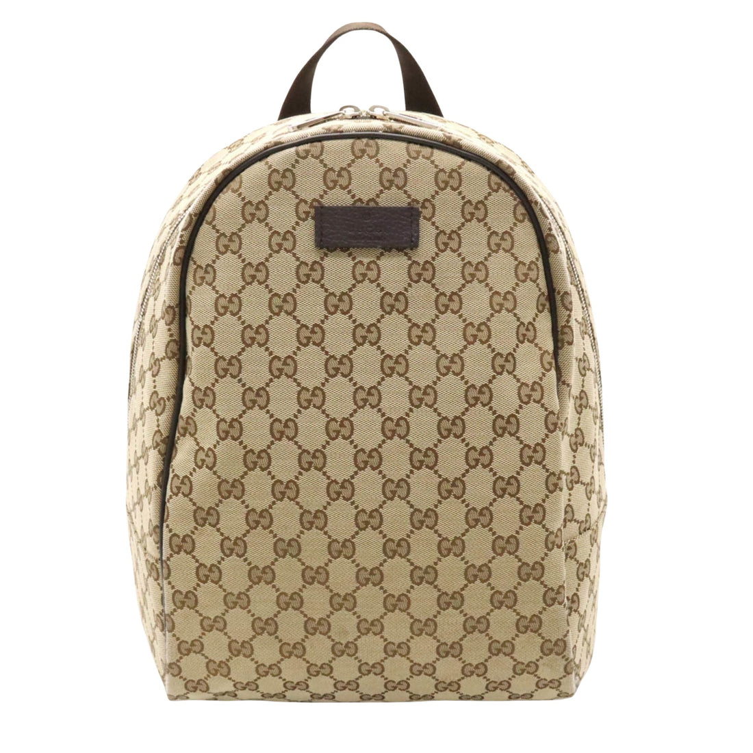 Gucci GG canvas Camel Canvas Backpack Bag