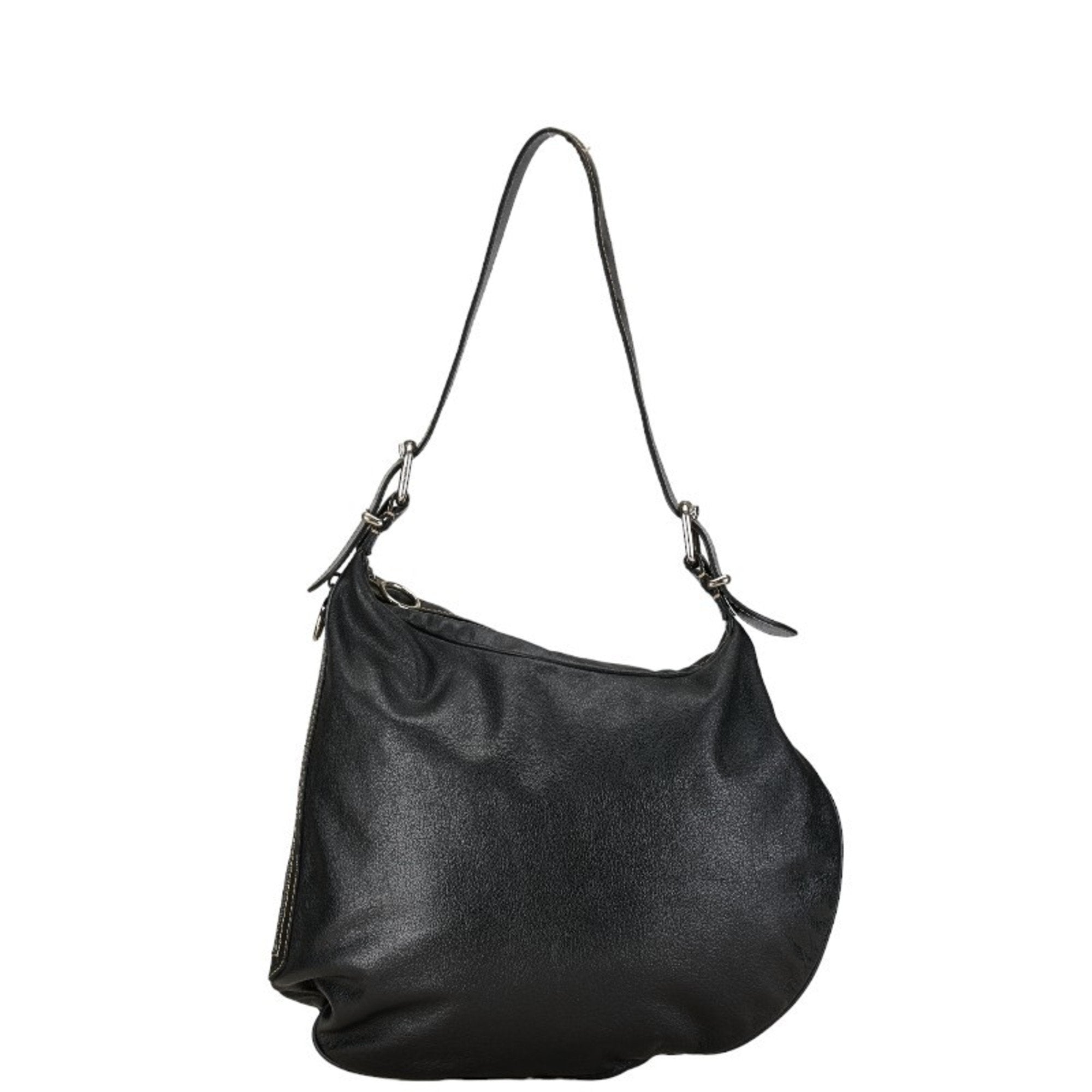 Fendi Hobo Black Leather Handbag 